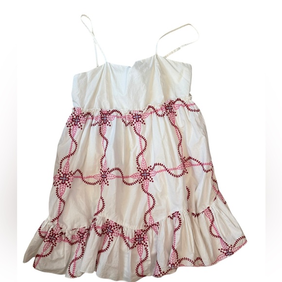 Anthropologie Embroidered Babydoll Mini Dress –Size Medium – Excellent Condition - Picture 2 of 9